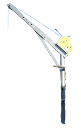 Żuraw ze stopą i wciągarką ręczną z liną 12m (udźwig: 400 kg, wysokość podnoszenia: 2250-2750 mm) 53368255
